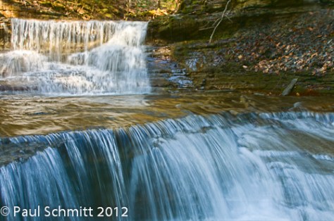 Twin drops at Coy Glen